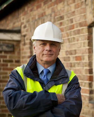 Construction portrait man hard hat 230713375