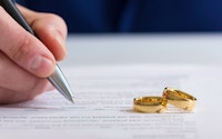 Divorce wedding rings contract generic 1043592691