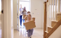 Family conveyancing moving house kids boxes 451241899