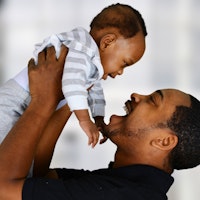 Father with baby happy 133093346