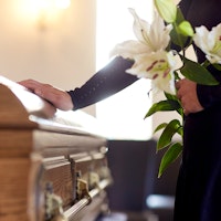 Funeral casket flowers generic 664197991