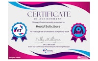 Heald Solicitors Christmas Jumper Day 2024 Certificate
